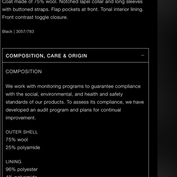 BLOGGER'S FAVE! Zara Wool Coat Black NWT - Limited Editionion - Picture 15 of 15